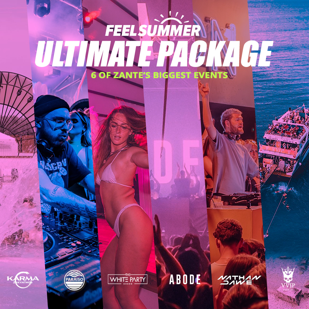 Zante events package 2026
