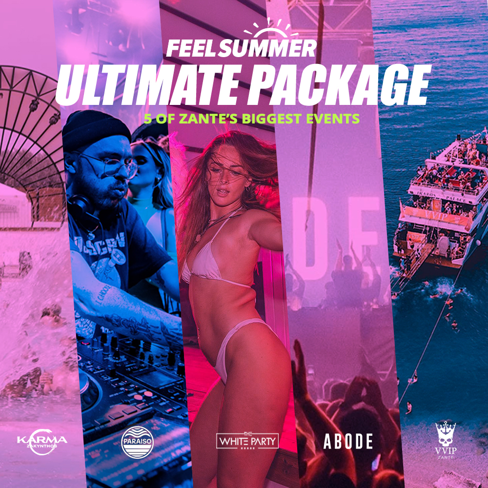 Zante events package 2026