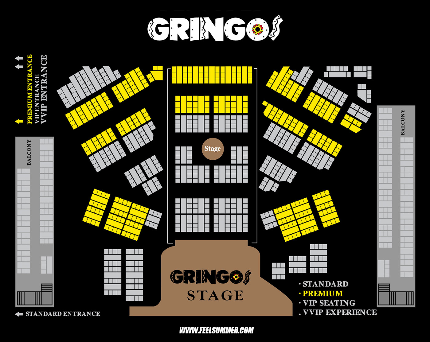 Magaluf Gringos premium seating
