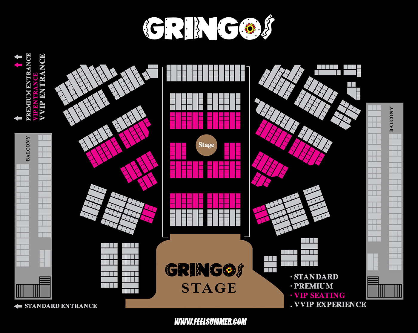 Magaluf Gringos vip seating